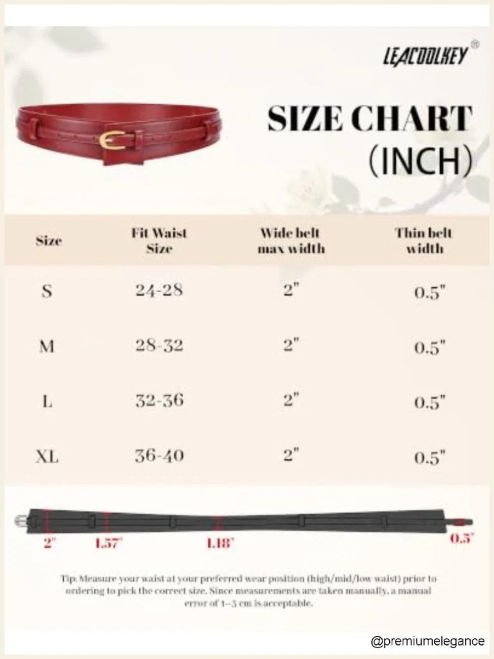 Women's 2-in-1 Wide Faux Leather Waist Belt with Gold Buckle, Detachable Skinny